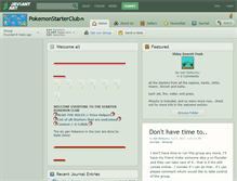 Tablet Screenshot of pokemonstarterclub.deviantart.com