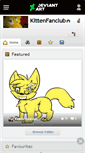 Mobile Screenshot of kittenfanclub.deviantart.com