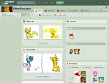 Tablet Screenshot of kittenfanclub.deviantart.com