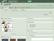 Tablet Screenshot of jubjub-bird.deviantart.com