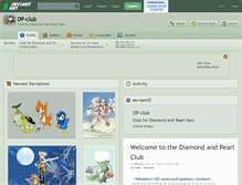 Tablet Screenshot of dp-club.deviantart.com