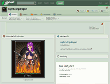 Tablet Screenshot of nightwingdragon.deviantart.com