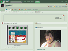 Tablet Screenshot of cindyb1973.deviantart.com