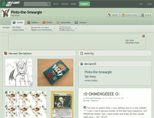 Tablet Screenshot of pinto-the-smeargle.deviantart.com