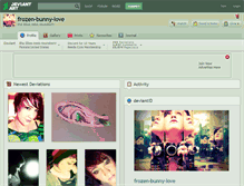 Tablet Screenshot of frozen-bunny-love.deviantart.com