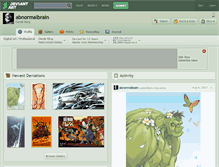 Tablet Screenshot of abnormalbrain.deviantart.com