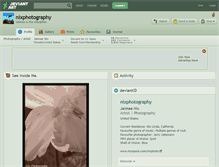 Tablet Screenshot of nixphotography.deviantart.com