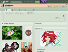 Tablet Screenshot of mikavklover.deviantart.com