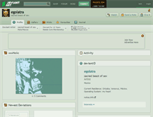 Tablet Screenshot of egolatra.deviantart.com