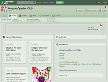 Tablet Screenshot of amazon-quartet-club.deviantart.com