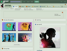 Tablet Screenshot of carolnap.deviantart.com