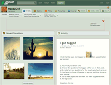 Tablet Screenshot of mandaowl.deviantart.com