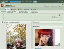 Tablet Screenshot of evylcookie.deviantart.com