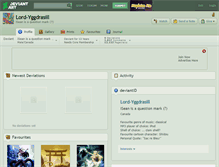 Tablet Screenshot of lord-yggdrasill.deviantart.com