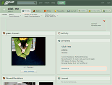 Tablet Screenshot of click--me.deviantart.com