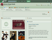 Tablet Screenshot of demon-sheep-studio.deviantart.com