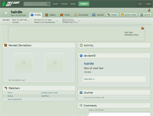 Tablet Screenshot of hairdie.deviantart.com