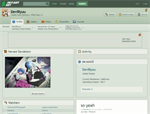 Tablet Screenshot of deviryuu.deviantart.com