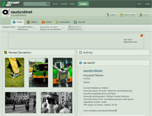 Tablet Screenshot of eaudurobinet.deviantart.com