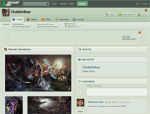 Tablet Screenshot of chubbiebear.deviantart.com