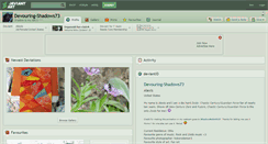 Desktop Screenshot of devouring-shadows73.deviantart.com