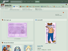 Tablet Screenshot of jazzy1lol.deviantart.com