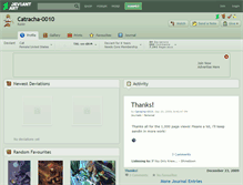 Tablet Screenshot of catracha-0010.deviantart.com