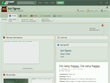 Tablet Screenshot of itzi-tigress.deviantart.com