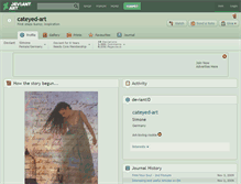 Tablet Screenshot of cateyed-art.deviantart.com