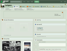 Tablet Screenshot of castigator.deviantart.com