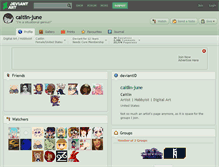 Tablet Screenshot of caitlin-june.deviantart.com