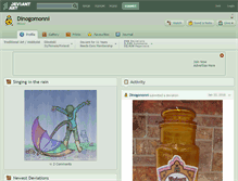 Tablet Screenshot of dinogomonni.deviantart.com