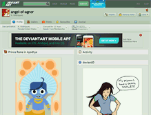 Tablet Screenshot of angel-of-agnor.deviantart.com