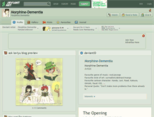 Tablet Screenshot of morphine-dementia.deviantart.com