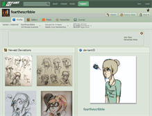 Tablet Screenshot of fearthescribble.deviantart.com