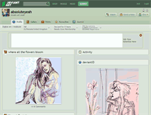 Tablet Screenshot of absoluteyeah.deviantart.com