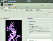 Tablet Screenshot of mecha-gregole.deviantart.com
