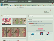 Tablet Screenshot of nk0504.deviantart.com