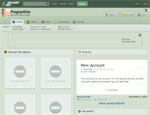 Tablet Screenshot of pregnantfan.deviantart.com