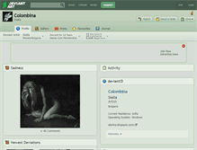 Tablet Screenshot of colombina.deviantart.com