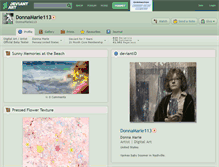 Tablet Screenshot of donnamarie113.deviantart.com