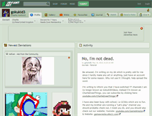 Tablet Screenshot of gokukid3.deviantart.com