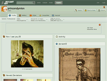 Tablet Screenshot of princendymion.deviantart.com