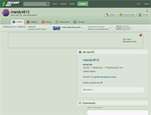 Tablet Screenshot of mandy4812.deviantart.com