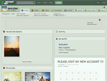 Tablet Screenshot of iamcyber.deviantart.com