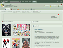 Tablet Screenshot of marciocabreira.deviantart.com