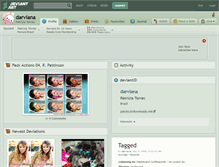 Tablet Screenshot of darviana.deviantart.com