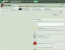 Tablet Screenshot of kyu-neko.deviantart.com