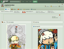 Tablet Screenshot of explosivevoice.deviantart.com