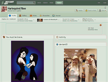 Tablet Screenshot of harlequin67bee.deviantart.com